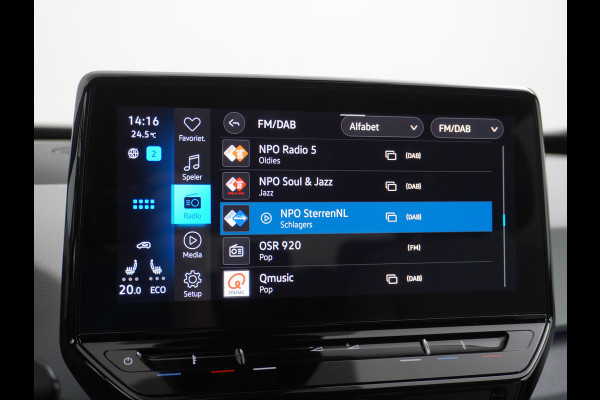 Volkswagen ID.3 58kWh 204PK First Navi Adapt.Cruise Control Pdc Apple Carplay Android Navi Ecc Led Stoel-Stuurverwarming DAB Keyless Advanced Lmv Bluetooth Regensensor Rijstrooksensor Verkeersbord detectie Mirrorlink Grootste accu Garantie t/m 22-12-2028