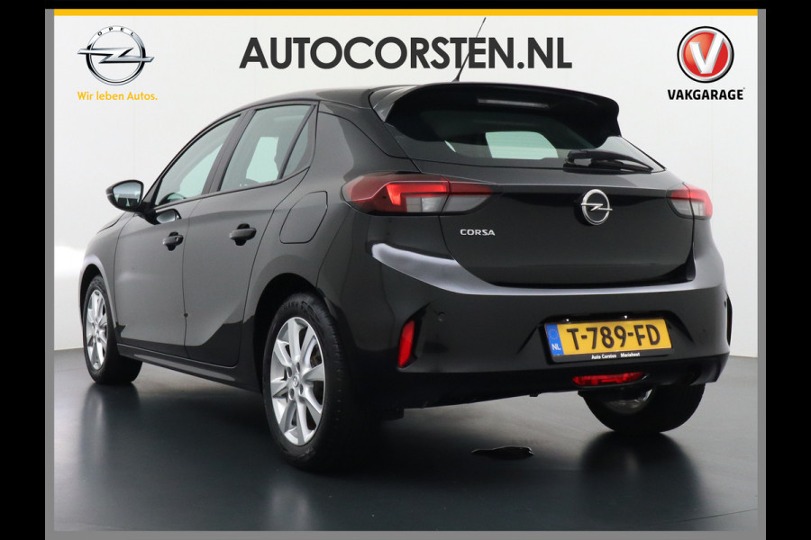 Opel Corsa 1.2I 101PK 5Drs Autom.8 Apple Carplay Android Airco Navi* Cruise control Pdc DAB Auto Stuurverwarming Regen-Lichtsensor Edition Schakelflippers Led Lmv 16" ESP Edition+ Pakket Spoorassistent Bluetooth Verkeersbord detectie 1.065kg  Nieuwprijs €29.236,-