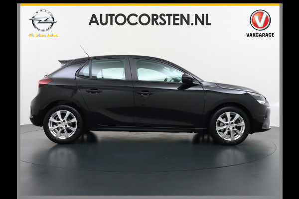 Opel Corsa 1.2I 101PK 5Drs Autom.8 Apple Carplay Android Airco Navi* Cruise control Pdc DAB Auto Stuurverwarming Regen-Lichtsensor Edition Schakelflippers Led Lmv 16" ESP Edition+ Pakket Spoorassistent Bluetooth Verkeersbord detectie 1.065kg  Nieuwprijs €29.236,-