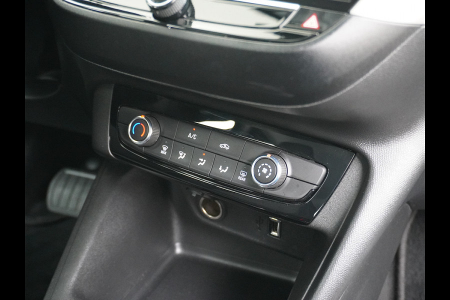 Opel Corsa 1.2I 101PK 5Drs Autom.8 Apple Carplay Android Airco Navi* Cruise control Pdc DAB Auto Stuurverwarming Regen-Lichtsensor Edition Schakelflippers Led Lmv 16" ESP Edition+ Pakket Spoorassistent Bluetooth Verkeersbord detectie 1.065kg  Nieuwprijs €29.236,-