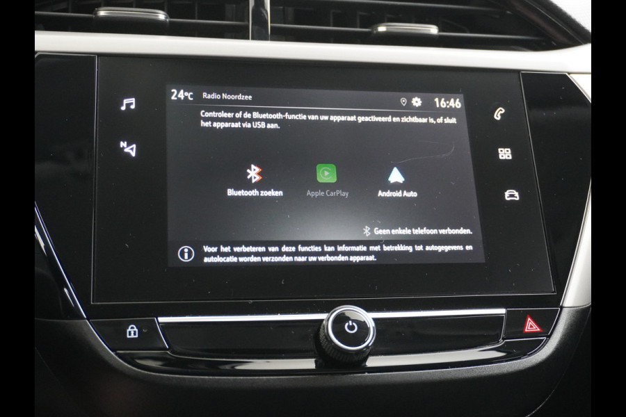 Opel Corsa 1.2I 101PK 5Drs Autom.8 Apple Carplay Android Airco Navi* Cruise control Pdc DAB Auto Stuurverwarming Regen-Lichtsensor Edition Schakelflippers Led Lmv 16" ESP Edition+ Pakket Spoorassistent Bluetooth Verkeersbord detectie 1.065kg  Nieuwprijs €29.236,-