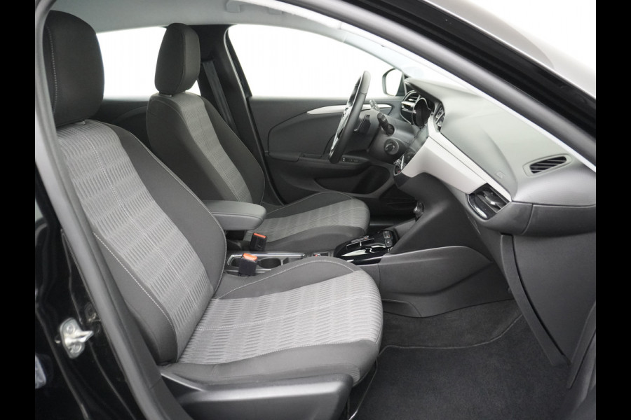 Opel Corsa 1.2I 101PK 5Drs Autom.8 Apple Carplay Android Airco Navi* Cruise control Pdc DAB Auto Stuurverwarming Regen-Lichtsensor Edition Schakelflippers Led Lmv 16" ESP Edition+ Pakket Spoorassistent Bluetooth Verkeersbord detectie 1.065kg  Nieuwprijs €29.236,-