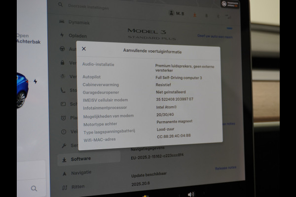 Tesla Model 3 RWD SR+ 60kWh 325PK FSD 3-Computer 18" AutoPilot Leder PanoDak Adaptive-Cruise Lmv Camera's Elektr.-Stuur+Stoelen+Spiegels+Geheu Navi LED Comfortstoelen ACC DAB Voorverwarmen interieur via App Keyless via Telefoonsleutel One-Pedal-Drive Origineel Nederlandse auto tot 11kw laden thuis! 1.584kg licht! Accu Garantie tot 02-06-2028/160.000km