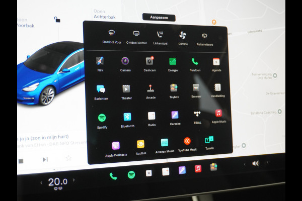 Tesla Model 3 RWD SR+ 60kWh 325PK FSD 3-Computer 18" AutoPilot Leder PanoDak Adaptive-Cruise Lmv Camera's Elektr.-Stuur+Stoelen+Spiegels+Geheu Navi LED Comfortstoelen ACC DAB Voorverwarmen interieur via App Keyless via Telefoonsleutel One-Pedal-Drive Origineel Nederlandse auto tot 11kw laden thuis! 1.584kg licht! Accu Garantie tot 02-06-2028/160.000km