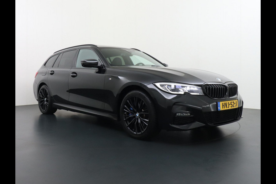 BMW 3 Serie Touring 330e M SPORT | LASER LED | 360 CAMERA | ELECTR STOELEN | LEDER | HEAD UP | PANORAMADAK| DODE HOEK | STUURWIEL EN STOEL VERW. | TREKHAAK | DEALER ONDERHOUDEN