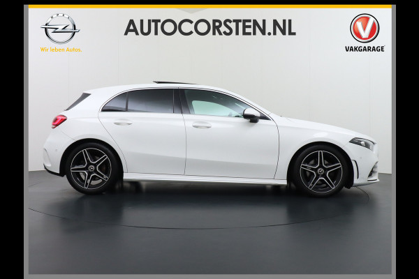 Mercedes-Benz A-Klasse 200 164PK Autom. AMG Line Navi premium Ecc Cruise control Panoramadak Stoelverwarming DAB Premium Plus Widescreen cockpit Multibeam led Rijstrooksensor Grootlicht-assisten Licht en zichtpakket Connected services Verkeersbord detectie WiFi Nieuwprijs €46.057,-