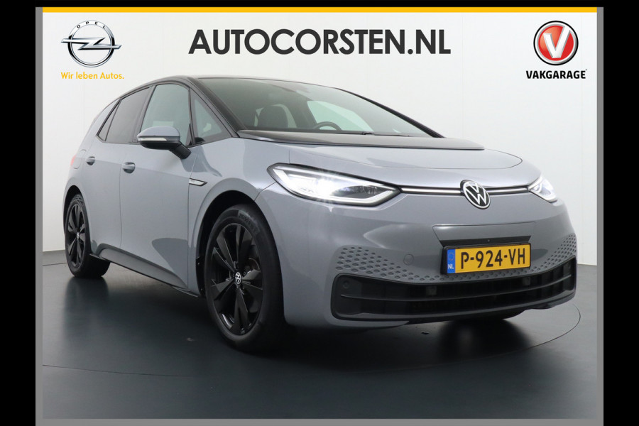 Volkswagen ID.3 Pro 58kWh Apple Carplay Android Auto HUD 360°Camera Adap.Cruise Stoelverwarming Keyless Advanced Matrix led-koplampen Multimedia Pakket Plus Comfort Pakket Design Pakket Lmv 19" Rijstrooksensor Matrix Led Dynamisch Sproeiers Verwarmd Verwarmbaar Stuur Assistance Pakket Plus Nieuwprijs €43.145,-