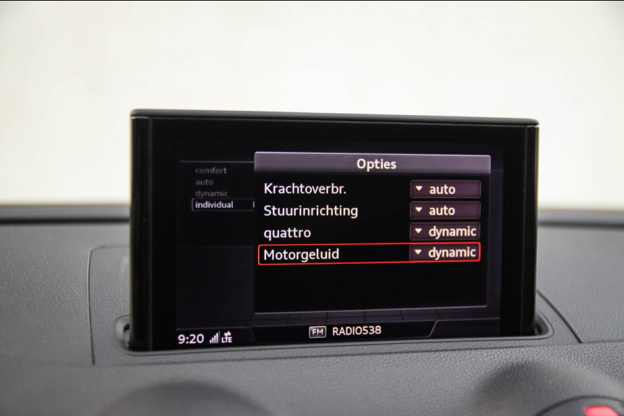 Audi A3 Sportback 2.5TFSI Quattro RS3 Facelift 400pk S-Tronic|Geen OPF|Nardo Grey|Keramisch|Virtual Cockpit|Panoramadak|LED Matrix