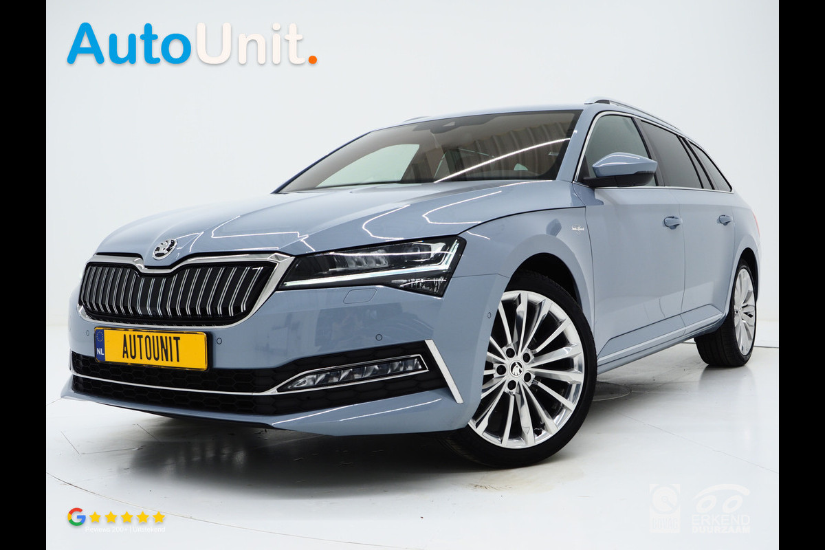 Škoda Superb Combi 1.4 TSI iV Laurin & Klement | Panoramadak | Trekhaak | Canton | Keyless | Adaptive Cruise | Carplay Škoda Superb Combi 1.4 TSI iV Laurin & Klement | Panoramadak | Trekhaak | Canton | Keyless | Adaptive Cruise | Carplay
