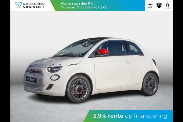 Fiat 500E RED Cabrio 42 kWh | Uit voorraad leverbaar ! | CarPlay | PDC |