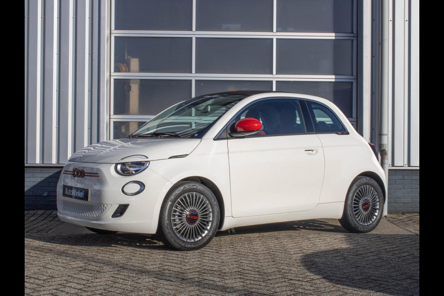 Fiat 500E RED Cabrio 42 kWh | Uit voorraad leverbaar ! | CarPlay | PDC |
