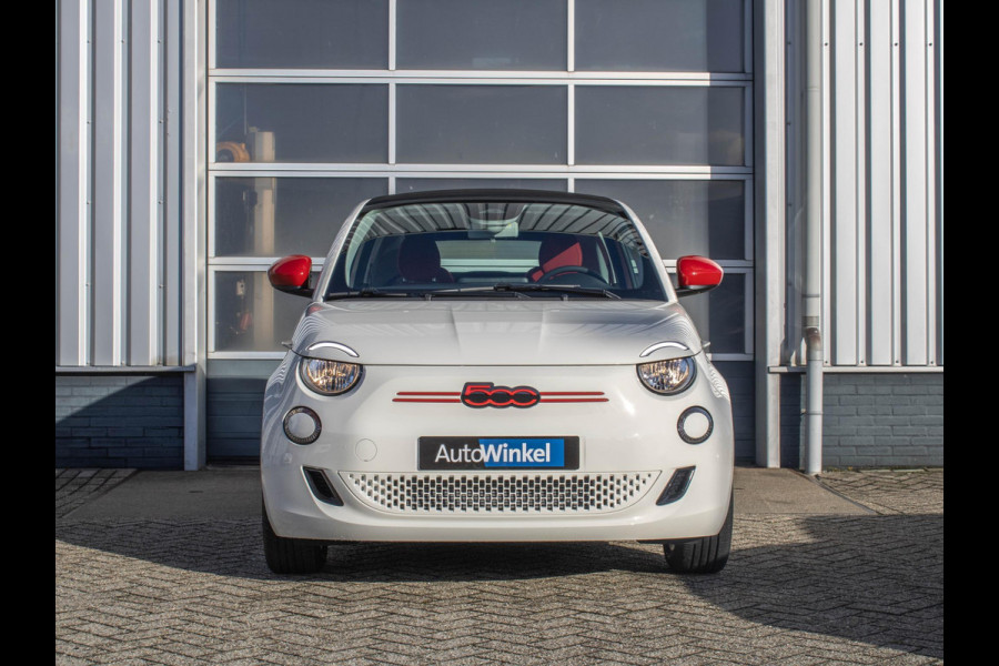 Fiat 500E RED Cabrio 42 kWh | Uit voorraad leverbaar ! | CarPlay | PDC |