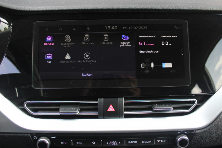 Kia Niro 1.6 GDi 142PK AUTOMAAT Hybrid DYNAMICLINE | NAVIGATIE | APPLE CARPLAY/ANDROID AUTO | ACHTERUITRIJ CAMERA | DAB+ RADIO | CLIMATE CONTROL | LANE ASSIST |