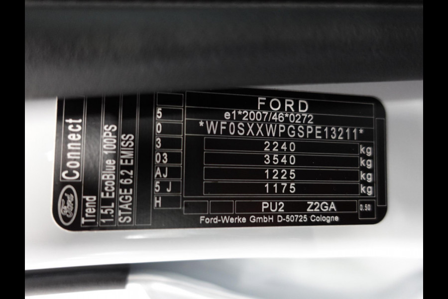 Ford Transit Connect 1.5 L2 Trend Automaat Navi Airco Parkeersensoren Cruise Control 3Zits Camera