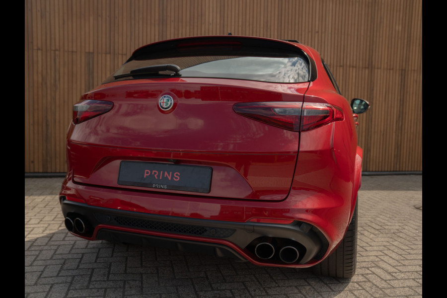 Alfa Romeo Stelvio 2.9 V6 AWD Quadrifoglio | Panoramadak | Rosso Competizione | Lederen dashboard