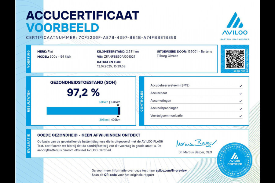 Fiat 600E La Prima 54 kWh | Lederen bekleding | Elektr. achterklep | Zeer compleet | Prijs is rijklaar