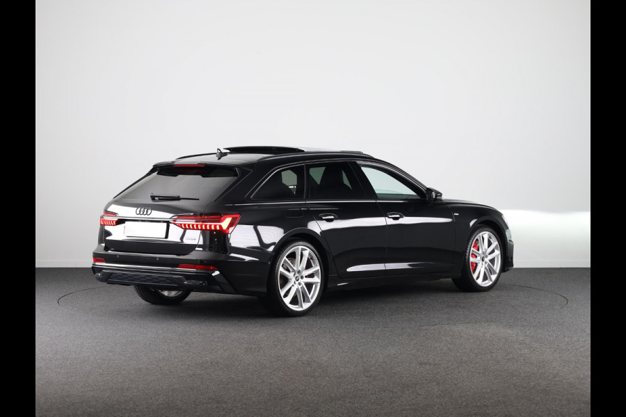 Audi A6 Avant 55 TFSI e quattro S edition Competition 367 pk S-tronic | Nappa leder | Navigatie | Panoramadak | Elektr. trekhaak | Parkeersensoren (Park assist) | Rondomzicht camera | S-Line |