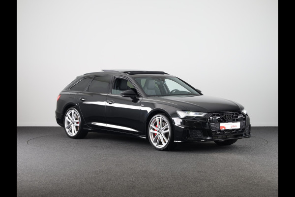 Audi A6 Avant 55 TFSI e quattro S edition Competition 367 pk S-tronic | Nappa leder | Navigatie | Panoramadak | Elektr. trekhaak | Parkeersensoren (Park assist) | Rondomzicht camera | S-Line |