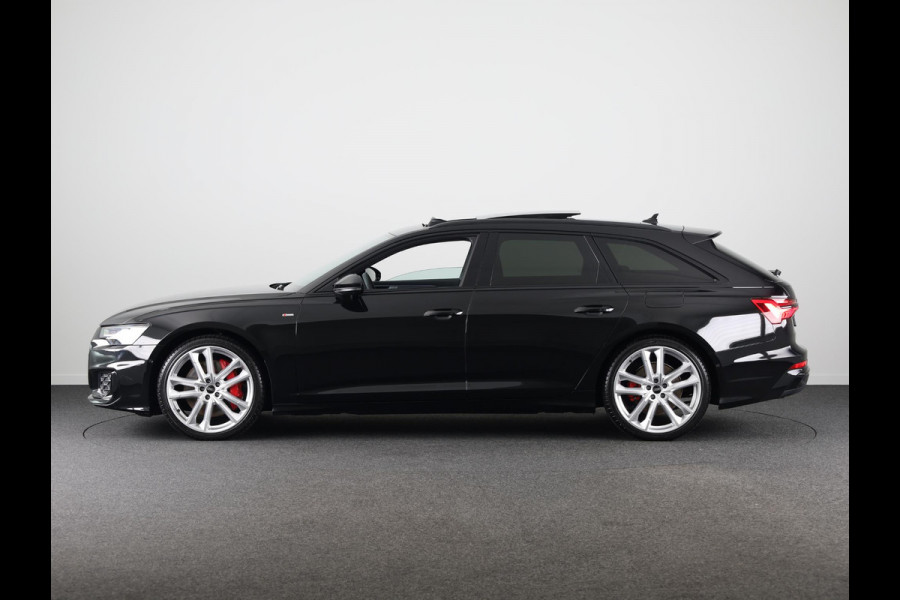 Audi A6 Avant 55 TFSI e quattro S edition Competition 367 pk S-tronic | Nappa leder | Navigatie | Panoramadak | Elektr. trekhaak | Parkeersensoren (Park assist) | Rondomzicht camera | S-Line |