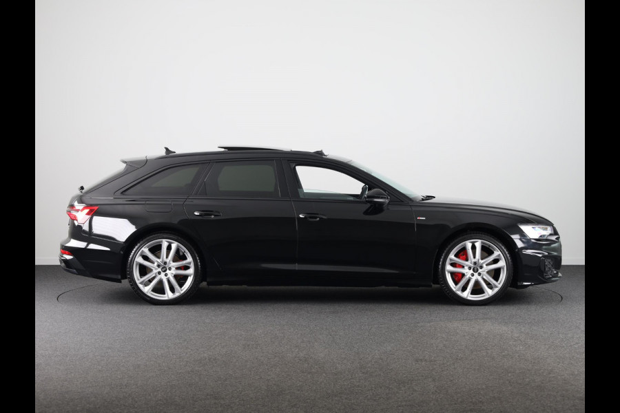 Audi A6 Avant 55 TFSI e quattro S edition Competition 367 pk S-tronic | Nappa leder | Navigatie | Panoramadak | Elektr. trekhaak | Parkeersensoren (Park assist) | Rondomzicht camera | S-Line |