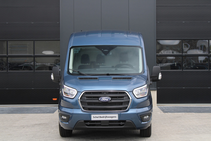 Ford Transit 350 2.0 TDCI L3H2 Limited 165pk - Adaptive Cruise - Luchtvering - Blind Spot - 360 camera - Navigatie - Stoel-Stuurverwarming -