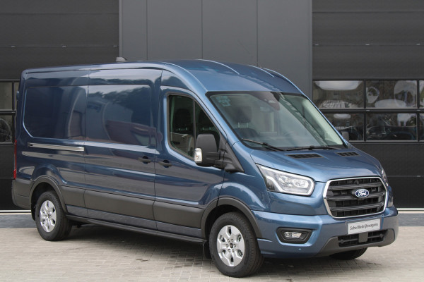Ford Transit 350 2.0 TDCI L3H2 Limited 165pk - Adaptive Cruise - Luchtvering - Blind Spot - 360 camera - Navigatie - Stoel-Stuurverwarming -