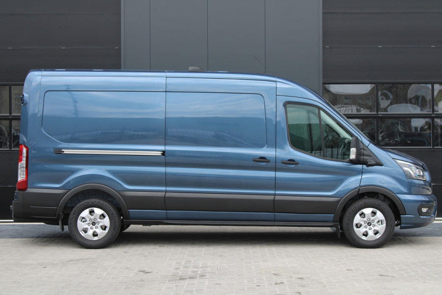 Ford Transit 350 2.0 TDCI L3H2 Limited 165pk - Adaptive Cruise - Luchtvering - Blind Spot - 360 camera - Navigatie - Stoel-Stuurverwarming -