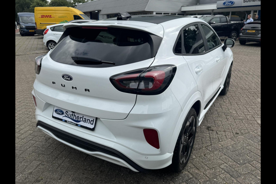 Ford Puma 1.0 EcoBoost Hybrid ST-Line X 155pk Automaat | Panoramadak | Afneembare trekhaak | Winter Pack | Adaptive cruise control | 360 graden camera | Bang&Olufsen | Elektrsiche achterklep | Matrix LED