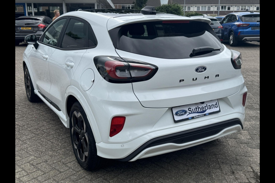 Ford Puma 1.0 EcoBoost Hybrid ST-Line X 155pk Automaat | Panoramadak | Afneembare trekhaak | Winter Pack | Adaptive cruise control | 360 graden camera | Bang&Olufsen | Elektrsiche achterklep | Matrix LED