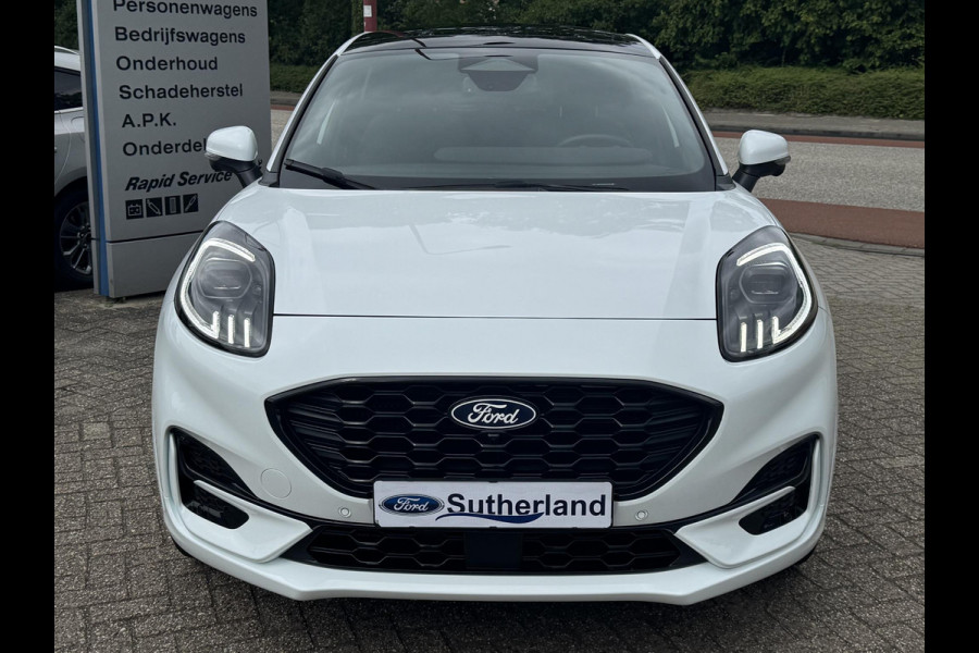 Ford Puma 1.0 EcoBoost Hybrid ST-Line X 155pk Automaat | Panoramadak | Afneembare trekhaak | Winter Pack | Adaptive cruise control | 360 graden camera | Bang&Olufsen | Elektrsiche achterklep | Matrix LED