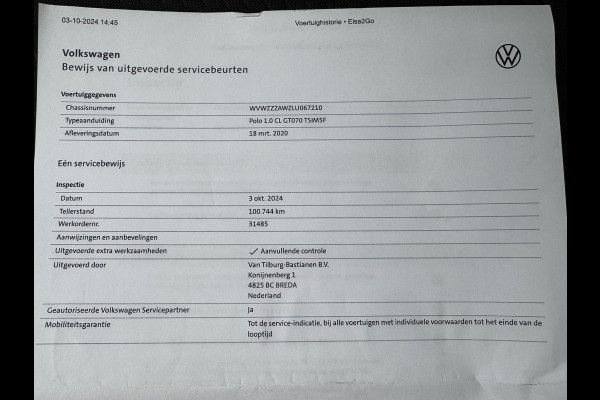 Volkswagen Polo 1.0 TSI * Navigatie * Lichtmetaal * AppleCarPlay *