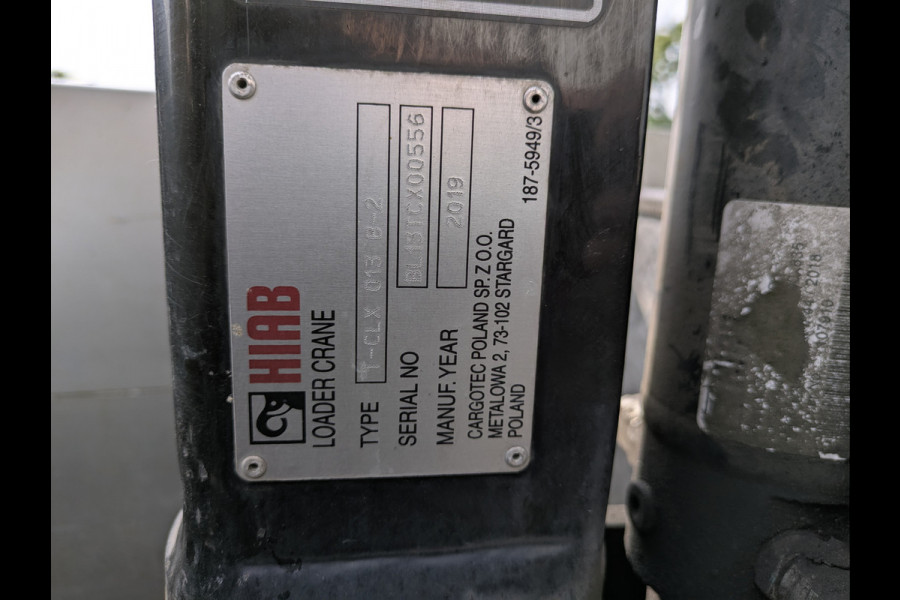 Iveco Daily 3.0I CNG EURO-6 375 35S14N Automaat HIAB Kraan Laadbak 3-Persoons Ecc Trekhaak Camera Blue power Alpine 2-Din Infotainment Sys. Bluetooth Opbergkasten Betonplex Vloer Compressed Natural Gas (CNG) Voertuig 1e Eigenaar Euro 6