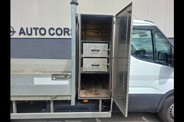 Iveco Daily 3.0I CNG EURO-6 375 35S14N Automaat HIAB Kraan Laadbak 3-Persoons Ecc Trekhaak Camera Blue power Alpine 2-Din Infotainment Sys. Bluetooth Opbergkasten Betonplex Vloer Compressed Natural Gas (CNG) Voertuig 1e Eigenaar Euro 6