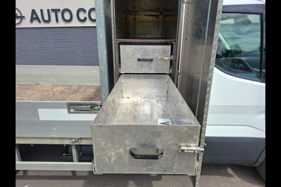Iveco Daily 3.0I CNG EURO-6 375 35S14N Automaat HIAB Kraan Laadbak 3-Persoons Ecc Trekhaak Camera Blue power Alpine 2-Din Infotainment Sys. Bluetooth Opbergkasten Betonplex Vloer Compressed Natural Gas (CNG) Voertuig 1e Eigenaar Euro 6