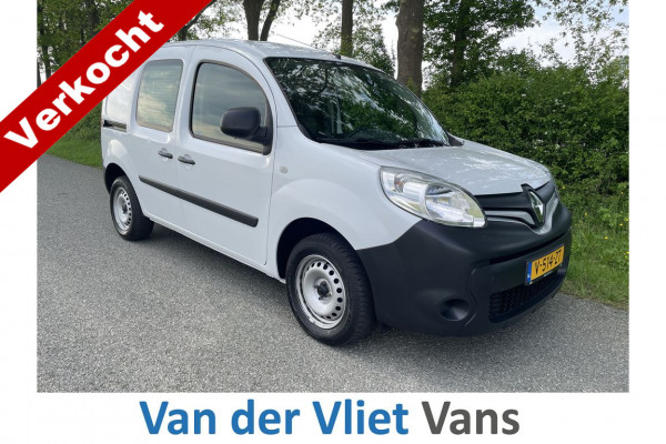 Renault Kangoo 1.5 dCi E6 R-link BPM Vrij! Lease €142 p/m, Airco, Navi, PDC, Trekhaak, Schuifdeur, Volledig onderhoudshistorie aanwezig