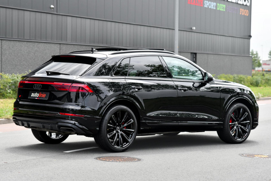 Audi Q8 60 TFSI e quattro Pro Line S Competition. BTW, RS Zetels, Pano, HUD, Laser, B&O, 360 3D, Trekh, Memory, ACC, Keyless, 23"!