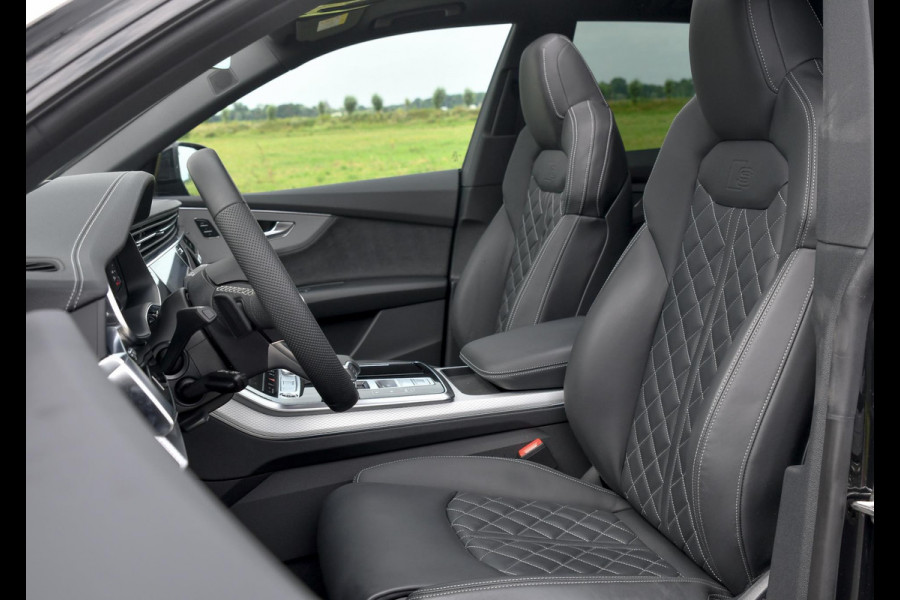 Audi Q8 60 TFSI e quattro Pro Line S Competition. BTW, RS Zetels, Pano, HUD, Laser, B&O, 360 3D, Trekh, Memory, ACC, Keyless, 23"!