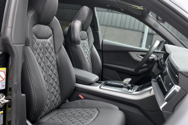 Audi Q8 60 TFSI e quattro Pro Line S Competition. BTW, RS Zetels, Pano, HUD, Laser, B&O, 360 3D, Trekh, Memory, ACC, Keyless, 23"!