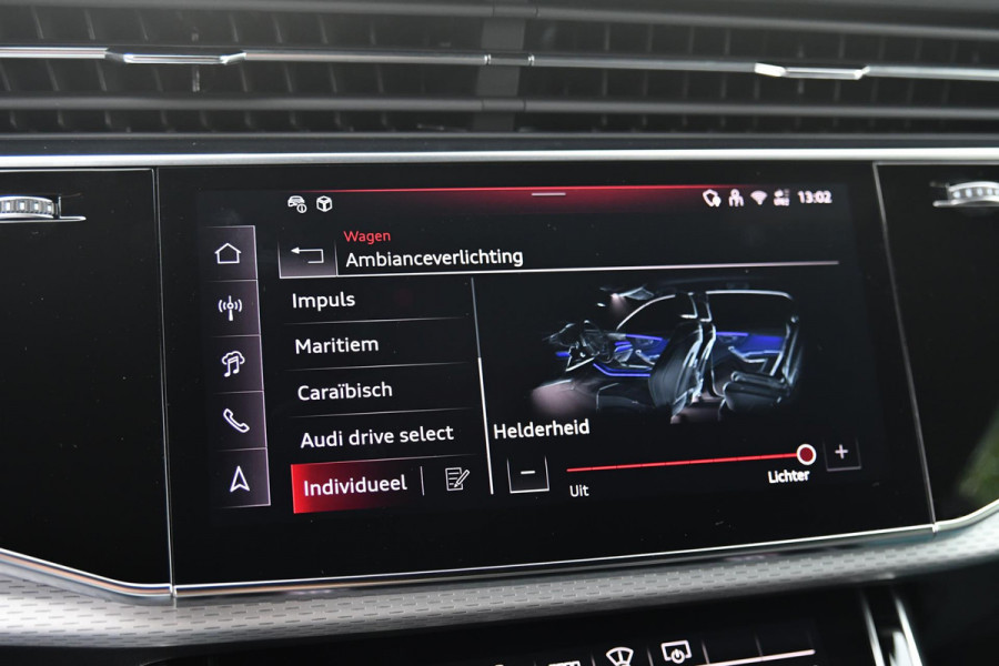 Audi Q8 60 TFSI e quattro Pro Line S Competition. BTW, RS Zetels, Pano, HUD, Laser, B&O, 360 3D, Trekh, Memory, ACC, Keyless, 23"!