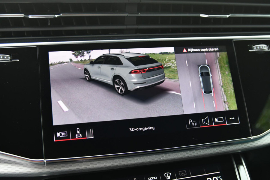 Audi Q8 60 TFSI e quattro Pro Line S Competition. BTW, RS Zetels, Pano, HUD, Laser, B&O, 360 3D, Trekh, Memory, ACC, Keyless, 23"!