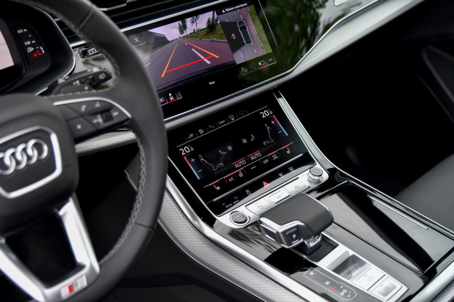 Audi Q8 60 TFSI e quattro Pro Line S Competition. BTW, RS Zetels, Pano, HUD, Laser, B&O, 360 3D, Trekh, Memory, ACC, Keyless, 23"!