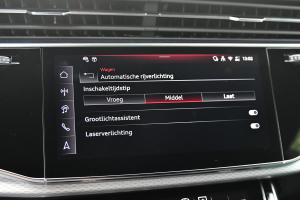 Audi Q8 60 TFSI e quattro Pro Line S Competition. BTW, RS Zetels, Pano, HUD, Laser, B&O, 360 3D, Trekh, Memory, ACC, Keyless, 23"!