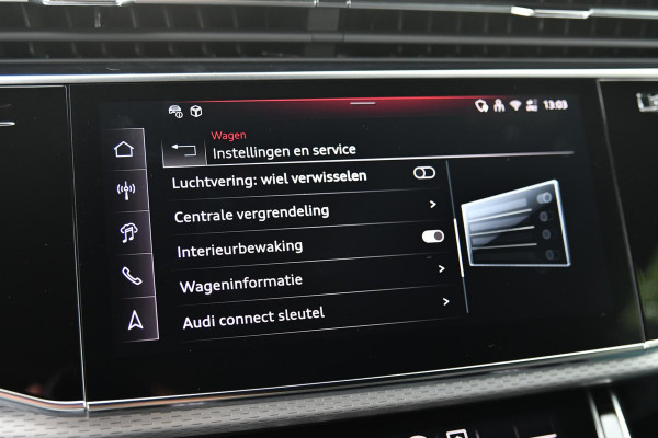Audi Q8 60 TFSI e quattro Pro Line S Competition. BTW, RS Zetels, Pano, HUD, Laser, B&O, 360 3D, Trekh, Memory, ACC, Keyless, 23"!