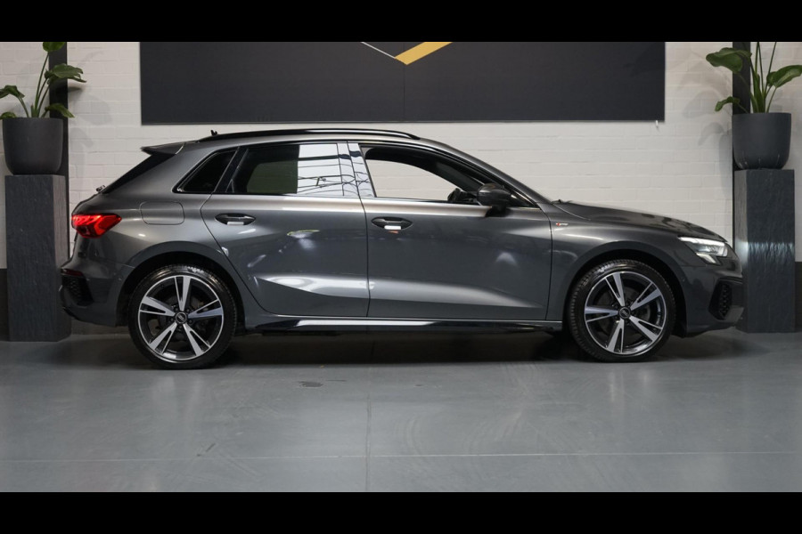 Audi A3 Sportback 40 TFSIe 3x S-Line BLACK OPTIK-AUTOMAAT-ACC-AMBIANCE-CAMERA-DRIVE SELECT-KEYLESS-MATRIX-NAVIGATIE-STOELVERWARMIN