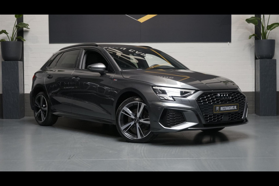 Audi A3 Sportback 40 TFSIe 3x S-Line BLACK OPTIK-AUTOMAAT-ACC-AMBIANCE-CAMERA-DRIVE SELECT-KEYLESS-MATRIX-NAVIGATIE-STOELVERWARMIN