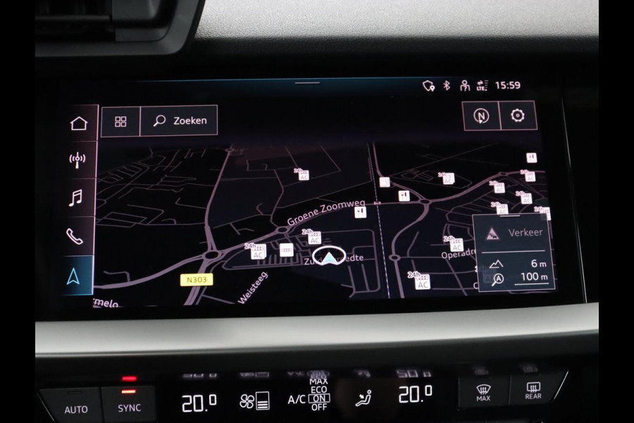 Audi A3 45 TFSIe S edition Competition | Matrix LED | Sportstoelen | Carplay | Navigatie | Half leder | Audi Sound | Climate control | Parkeerhulp | Cruise control