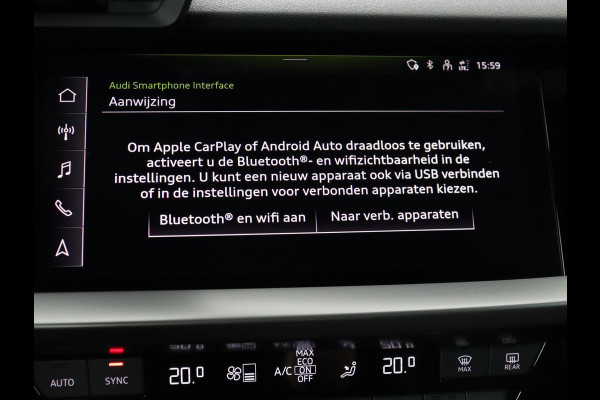 Audi A3 45 TFSIe S edition Competition | Matrix LED | Sportstoelen | Carplay | Navigatie | Half leder | Audi Sound | Climate control | Parkeerhulp | Cruise control