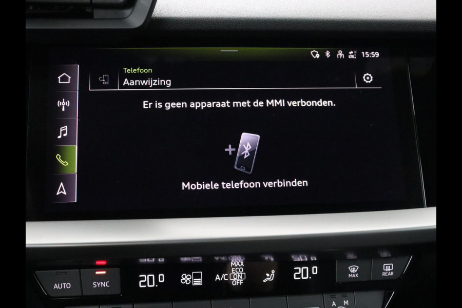 Audi A3 45 TFSIe S edition Competition | Matrix LED | Sportstoelen | Carplay | Navigatie | Half leder | Audi Sound | Climate control | Parkeerhulp | Cruise control