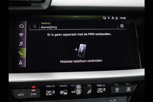 Audi A3 45 TFSIe S edition Competition | Matrix LED | Sportstoelen | Carplay | Navigatie | Half leder | Audi Sound | Climate control | Parkeerhulp | Cruise control