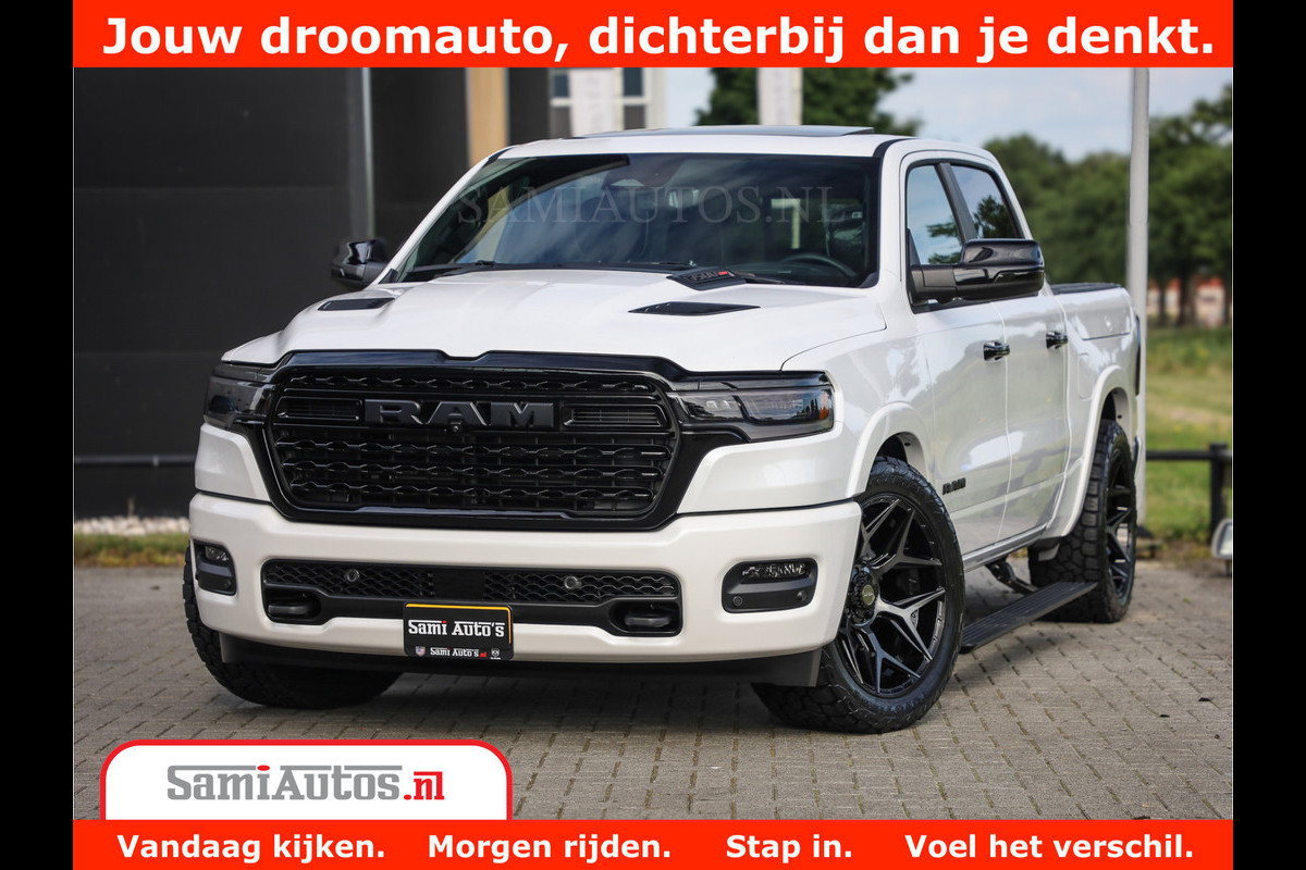 Dodge Ram 1500 1500 Limited Night High Output 540HP 706Nm | Massage + Full Option | De Meest Luxe en Volle Pick-Up in zijn Klasse | Comfortabele Dubbele Cabine met Royale 5 Zitplaatsen | BPM vrij | Nu Leverbaar uit Voorraad | Voorraad Nr 2351 - 7478 Dodge Ram 1500 1500 Limited Night High Output 540HP 706Nm | Massage + Full Option | De Meest Luxe en Volle Pick-Up in zijn Klasse | Comfortabele Dubbele Cabine met Royale 5 Zitplaatsen | BPM vrij | Nu Leverbaar uit Voorraad | Voorraad Nr 2351 - 7478
